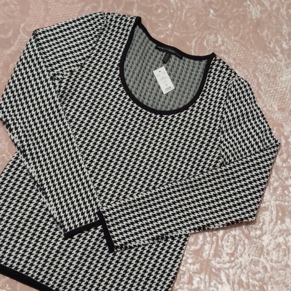 White House Black Market Tops - White House black market Hounds tooth Top